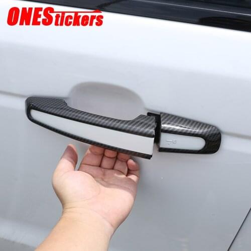 For Jaguar XE X760 XF X260 F-PACE f pace X761 2015-2019 ABS Chrome Car Door Handle Cover Trim Decoration Frame Stickers Decals
