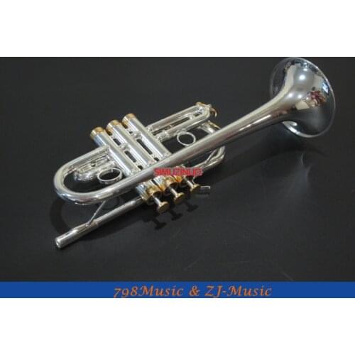 Professional Model Eb/D Key Trumpet With Case