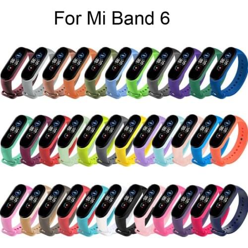 Smart Watch Strap For MiBand 6 Sport Wristbands For Xiaomi 6 Mi Band Bracelet Replacement Belt For Mi Band 6 Colourful
