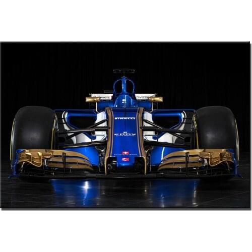 Sauber C36 F1 Racing Car Poster Canvas Paintings for Living Room HD Printed Wall Art Vehicle Pictures Home Decoration