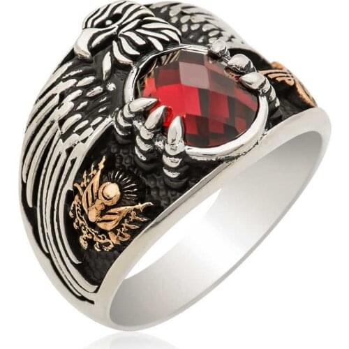 Tevuli 925 Sterling Silver Eagle Men 'S Ring