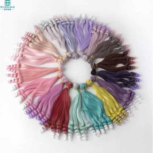 15cm&25cm*100cm Small wave curls hair for dolls fits 1/3 1/4 BJD/SD doll wig Accessories