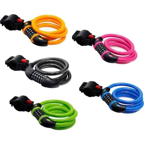 Combination Lock Bicycle Combination Lock Bicycle Cable Lock Durable And Strong Steel Wire Bicycle Safety Lock