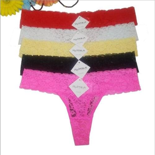 Womens Sexy Thongs G-string Underwear Panties Briefs For Ladies T-back 5pcs/lot ZX104
