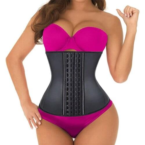 2020 Women Corset Waist Trainer Latex Corset Waist Control Corset and Bustier Steel Bone Underbust Slimming Shaper Corsele