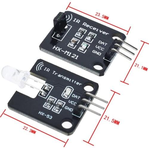 1set/lot Ir Infrared Transmitter Module Ir Digital 38khz Infrared Receiver Sensor Module For Arduino Electronic Building Block
