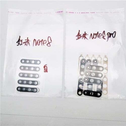 10pcs/lot For Xiaomi Redmi Note 8 Pro & Note 8 Camera Glass Lens Back Rear Camera Glass Lens with Glue Repair Spare Parts