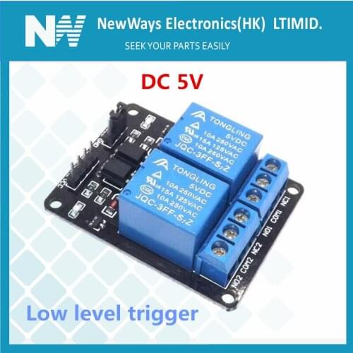 2 Channel Dc5V Relay Module Low Level Trigger Relay With Light Extends Plate Decoupling Protection Relay