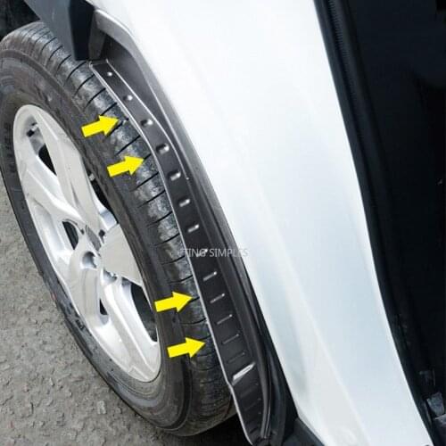 2Pcs Fender Car Mudguard Refit Rear Tire Fender Special Decoration For Toyota RAV4 RAV-4 2019 2020 2021 Mudguard For 2021 RAV4