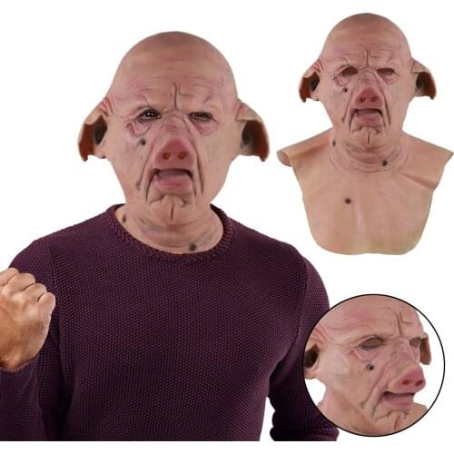 2021 Halloween Funny Bald Big Brother Head Set Bromas Horror Ghost Funny Props Latex Mask Funny Gift Игрушки Для Мальчиков