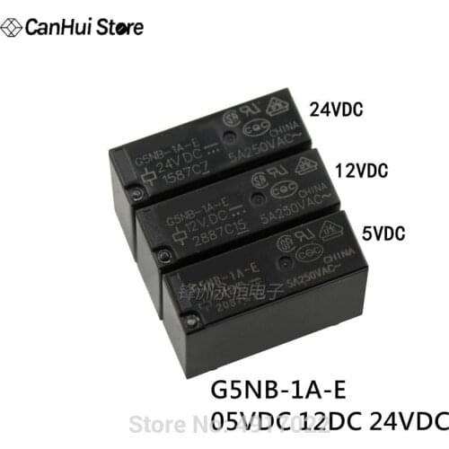 5 PCS Neue original G5NB-1A 05VDC 12VDC 24VDC 24 V 4-pin 3A mini G5NB Relais G5NB-1A-E 05 V 12 V 24 V AC wechselstrom AC DIP4
