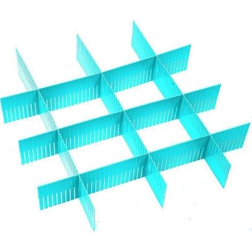 Drawer Dividers 8pcs Drawer Divider Organizers DIY Plastic Grid Plastic Adjustable Drawer Dividers Household Storage
