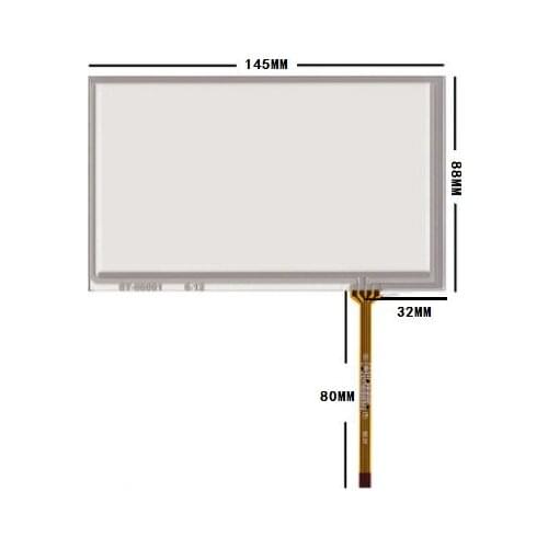 Free shipping 5.9 inch 6 Inch 4 wire touch screen car DVD/GPS LCD touch screen handwriting screen screen navigation 145*88