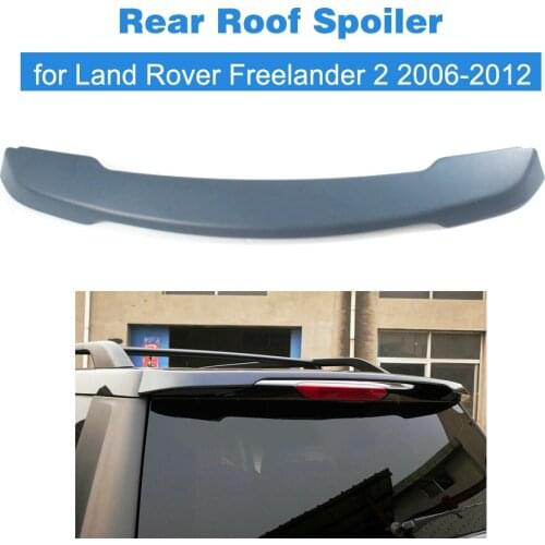 Auto Car Rear Roof Spoiler Boot Lip Window Wings for Land Rover Freelander 2 2006 - 2012 ABS Unpainted Grey