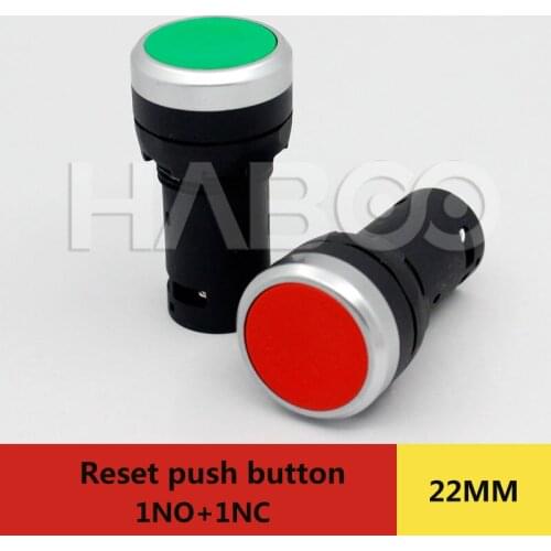 Shipping free link 2pcs/lot push button switch momentary 1NO+1NC reset switch