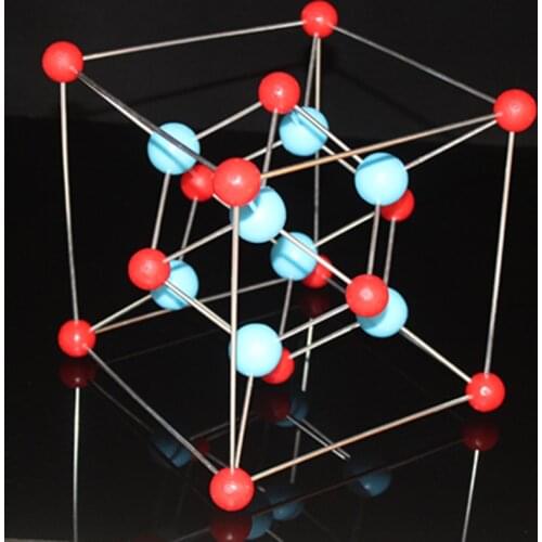 Calciumfluoride,Fluorspar Calcium fluoride unit cell crystal structure model,CaF2 Inorganic molecular space configuration