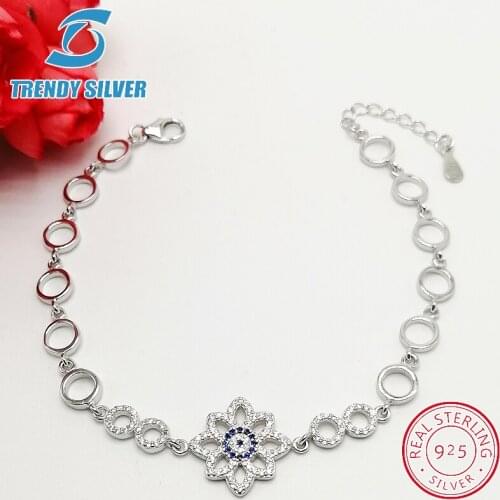 925 sterling silver with cz zirconia braceles bracelet for woman gifts for women femme jewelry jewellery luxury fashion evil eye
