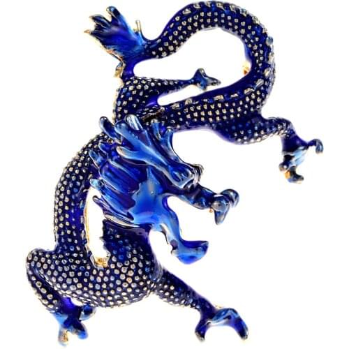 CINDY XIANG Fashion Cartoon Anime Dragon Brooches For Men Vivid Eanmel Fly Dragon Animal Brooch Pin Gifts Party Casual Jewelry