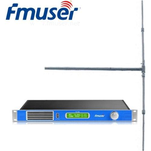 FMUSER FU-200A 1U 200W FM Transmitter with DP100 Anthena +20m -7 Cable