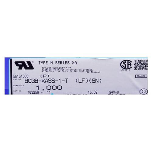 B03B-XASS-1-T header Connectors terminals housing 100% new and original part B03B-XASS-1-T(LF)(SN)