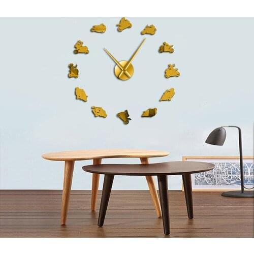 DIY Giant Silent Motocross Sports Bike Wall Clock Watch Home Decor Extreme Sports Motorbike Super Bike Speed Racer Bikers Gift