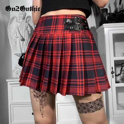 Go2gothic Women's Leather Skirts