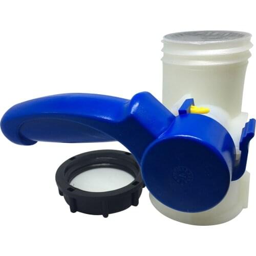 IBC Ton Barrel Butterfly Valve Acid And Alkali Resistant Adapter For Tank Garden Hose Dn40 / DN50 Butterfly Valve 62 / 75mm