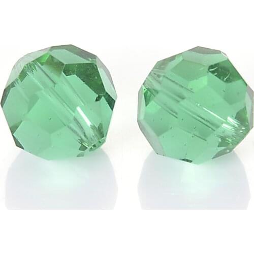 Miasol 10 pcs 20mm Transparent Faceted Crystal Ball Glass Jewelry Loose Beads For Diy Jewelry Making DIY Bracelet & Necklace