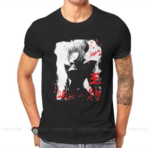 Saber Fate Grand Order Tactical RPG Game Tshirt Top Cotton Oversized Ofertas Mens Tops Harajuku Men T shirt