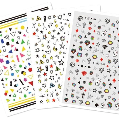 Nail stickers HC-67 69 cartoon design DIY nail decal decoration accessory tips