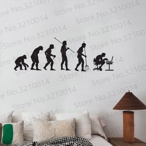 Wall Decal Gamer Evolution Video Game Kids Room Vinyl Stickers Art Mural Home Decor Wall Stickers PW444