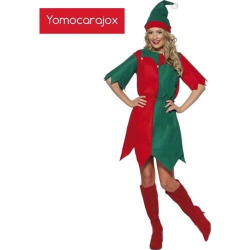 New Years Christmas Costumes Tree Santa Costume Female Christmas Hot Sexy Baby Doll Sexy For Women Green Party Masquerade
