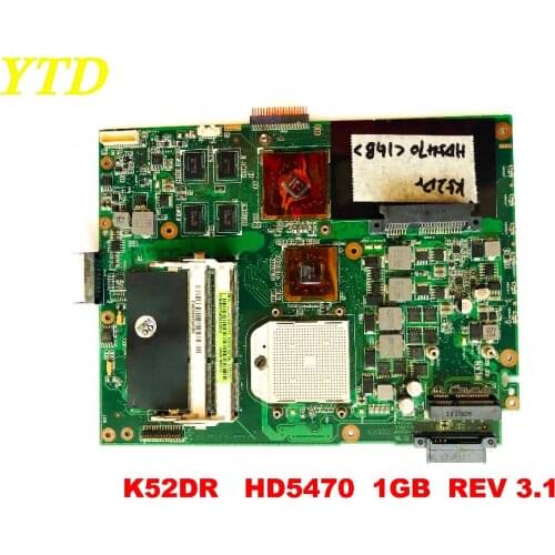 Original for ASUS K52DR laptop motherboar K52DR HD5470 1GB REV 3.1 tested good free shipping