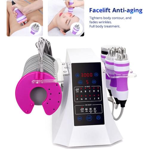Portable 3 In 1 Ultrasonic Muscles Stimulate Skin Tightening Electrical Stimulation Cavitation Weight Loss Ems Beauty Machine