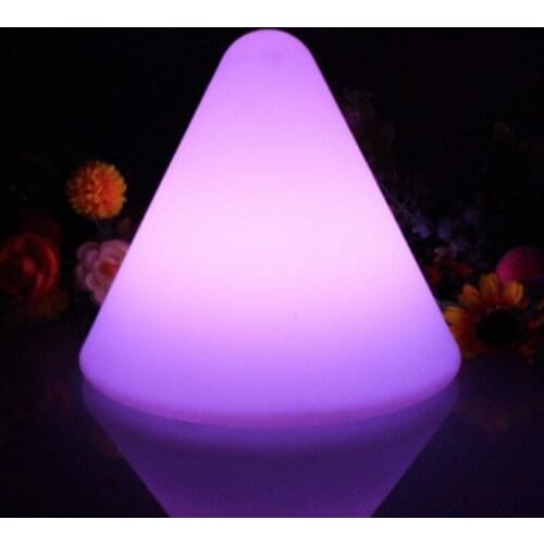 RGB LED night light USB rechargeable IP68 outdoor waterproof decor table lamp with remote control