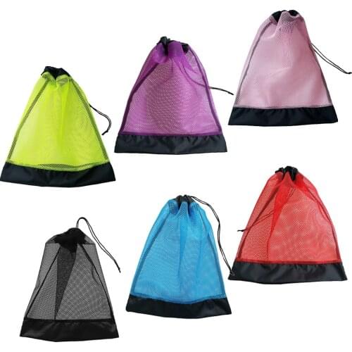 Mesh Bag & Drawstring Closure for Scuba Diving Snorkeling Sports Equipment Accessories - Choice of Colors