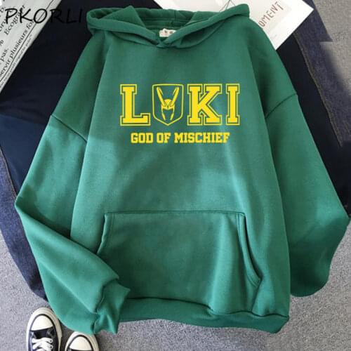Loki God of Mischief Graphic Hoodie Women Men Horned Helmet Superheros Loki Womens Hoodie Pullover Tv Series Tracksuit Clothes