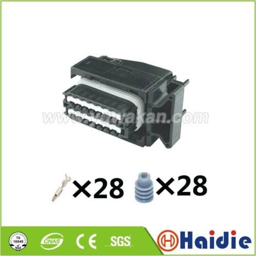 1set 28pin Ecu omputer welding board ECU control system connector with shell terminals 1393454-1 1393436-1