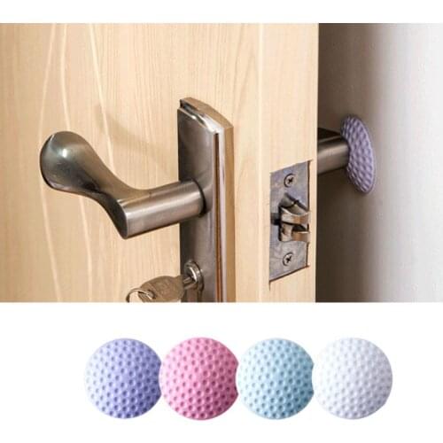 1PC Door Handle Anti-Collision Pad Creative Round Rubber Insurance Anti-Shock Anti-Slip Cushion Cushion Wall Protection Pad