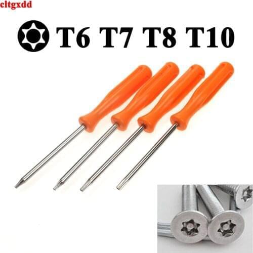 100X TORX T8 T7 T6 T10 Security Precision Tool For Xbox 360/ PS3/ PS4 Tamperproof Hole With Hole Screwdrivers 100mm 110mm T15T20