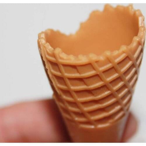 12PCS Emulated ice-cream sweet-tube flower-to-brittle-barrel clay soft-ceramic snow-snow-simulated cream diy fitting