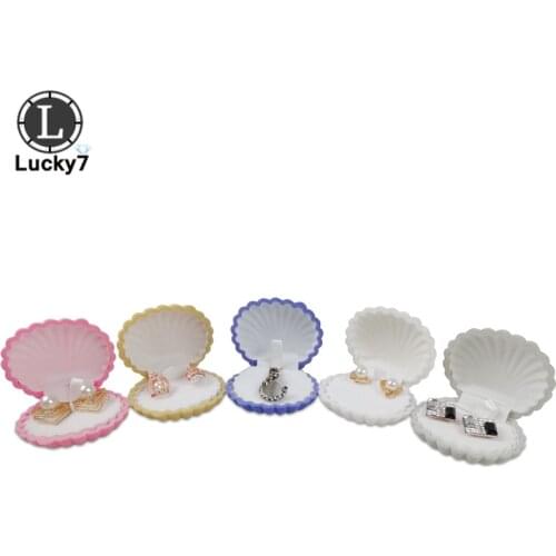 20 Piece Shell Shape Velvet Wedding Engagement Ring Box For Earrings Necklace Bracelet Jewelry Display Gift Box Holder