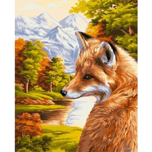 5D DIY Diamond Embroidery Fox Diamond Painting Full Square/Round Drill Animals Cross Stitch Kits Rhinestones Art Sale Home Decor