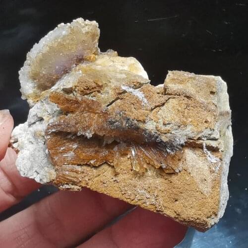 67.5gNatural rare popcorn aluminum fluoride anhydrite and fluorite intergrowth crystal healing energy stone decorated QUARTZ GEM