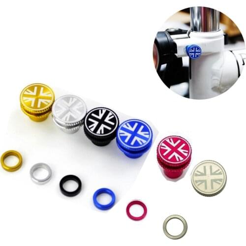Aceoffix 6 Colors M6 Nuts for Brompton Bike Rear Shock Absorber Seat Post Clamp front mud Guard M6 nut with Flag 2g