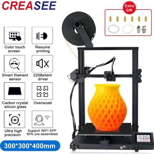 Creasee 3D Printer Aluminum DIY Set Home Large Size Precision Printers 3D Print 300x300x400mm 2021 Hot TMC2208 impressora 3d