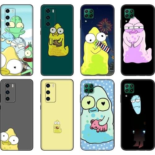 Black tpu Case For Huawei P30 Lite P30 Pro P40 Case For Huawei P40 LITE E P Smart 2020 Case Cover Solar Opposites pupa