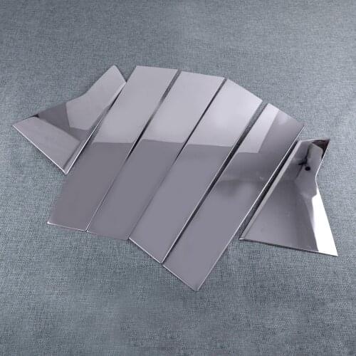 DWCX New Car Stainless Steel Chrome Door Window Pillar Post Accent Trim Cover Molding Sticker Fit For Honda Civic 2016 2017 2018