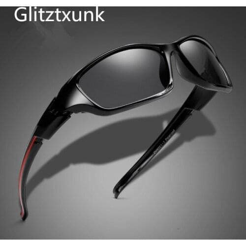 Glitztxunk NEW Polarized Sunglasses Men Luxury Brand Designer Vintage Driving Sports Sun Glasses For Male Goggles Shadow UV400