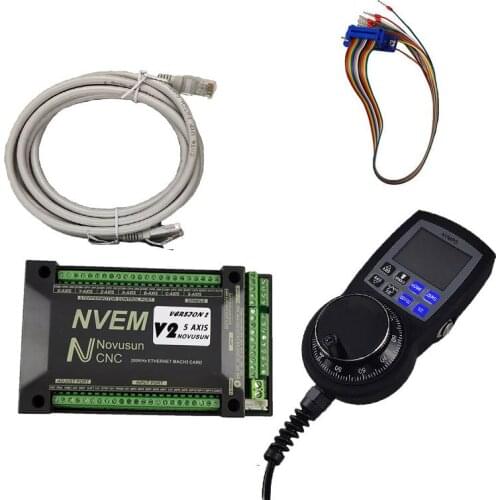 NVEM mach3 cnc controller 3/4/5/6 axis controller system cnc engraving machine kit 6 digital display electronic handwheel